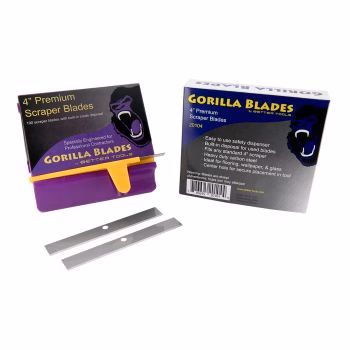 4 Inch Scraper Blade, 100/Dispenser